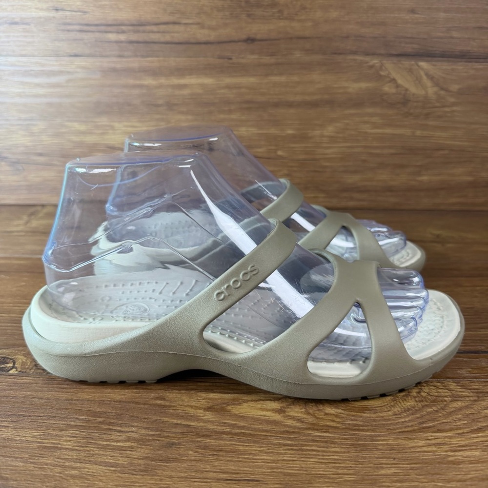 Crocs Meleen Twist Slides Sandals Women’s Size 7‎ Shoes